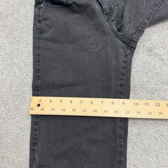 Levi's 548 Perfectly Slimming Capri Denim Jeans Womens 10 Black Cotton Stretch - Picture 11 of 15